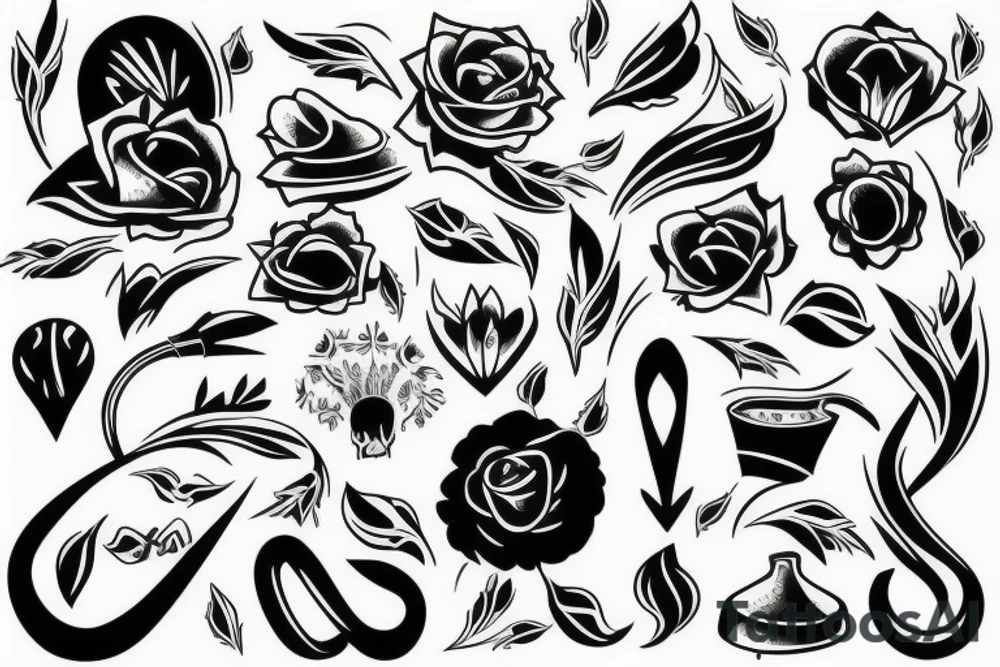 Simple rich tattoo idea