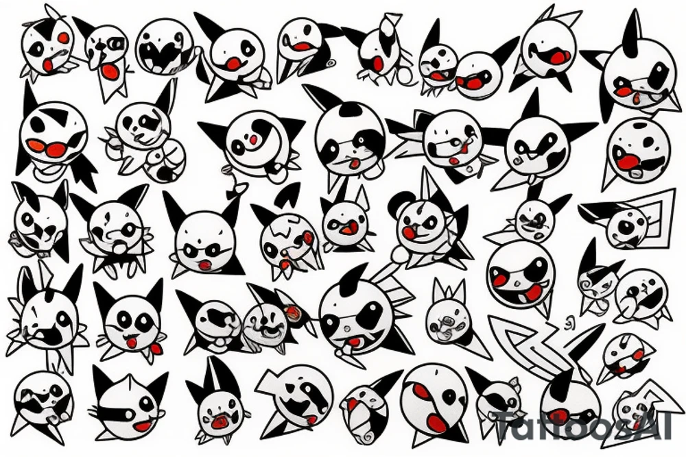 Funny Pikachu tattoo idea