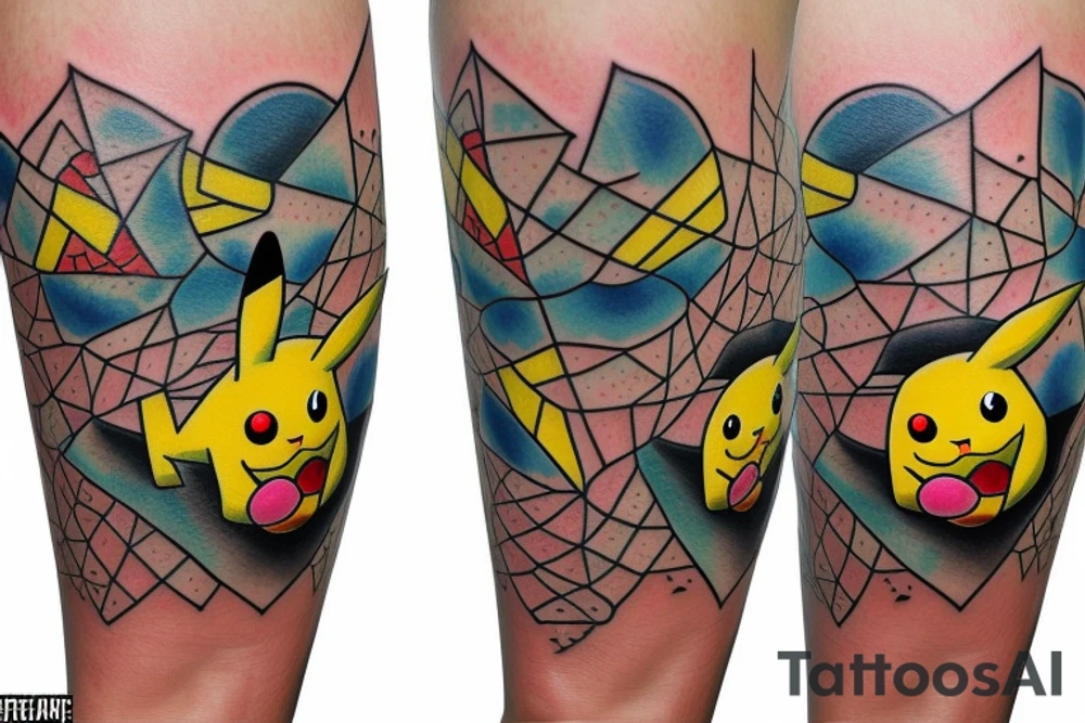 Funny Pikachu tattoo idea