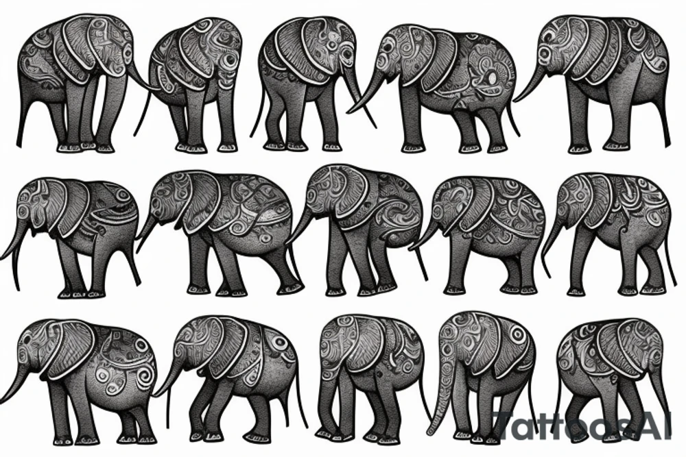 Elephant tattoo idea