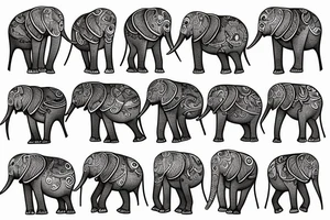 Elephant tattoo idea