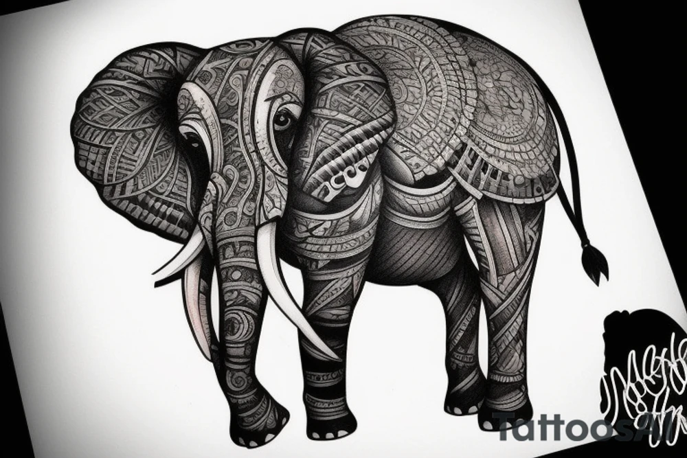 Elephant tattoo idea