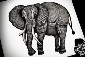 Elephant tattoo idea