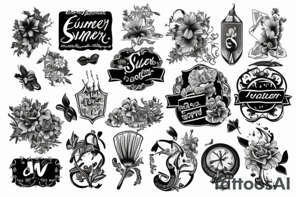 English summer tattoo idea
