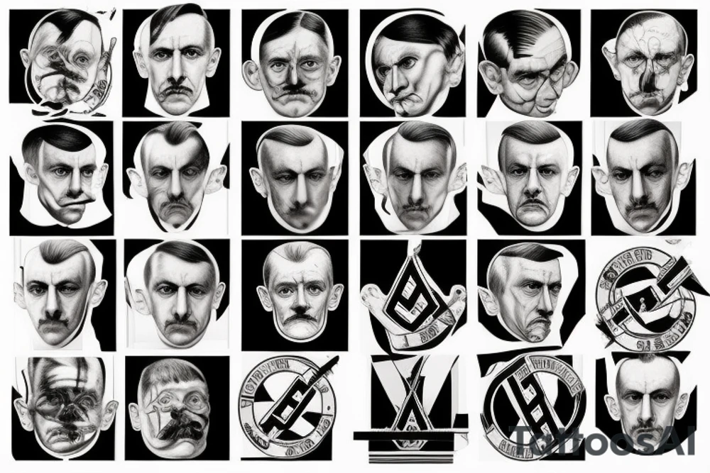 adolf hitler tattoo idea