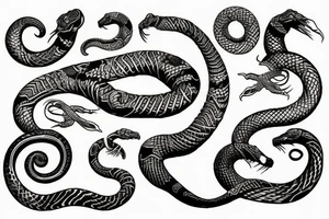 World serpent wrapped the world tattoo idea