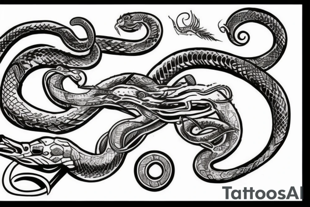 World serpent tattoo idea