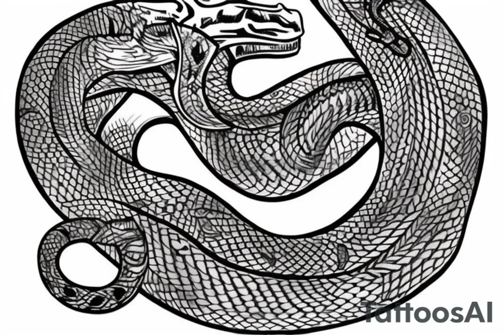 World serpent tattoo idea