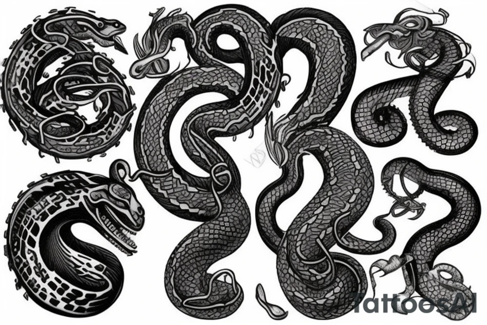 World serpent tattoo idea