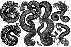 World serpent tattoo idea