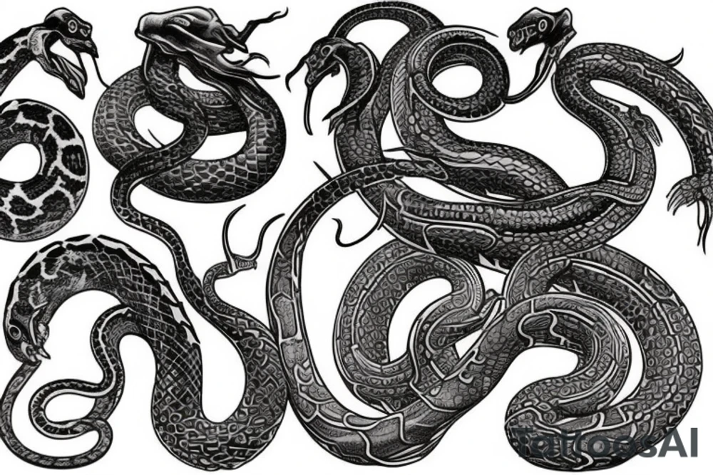 World serpent tattoo idea