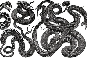 World serpent tattoo idea