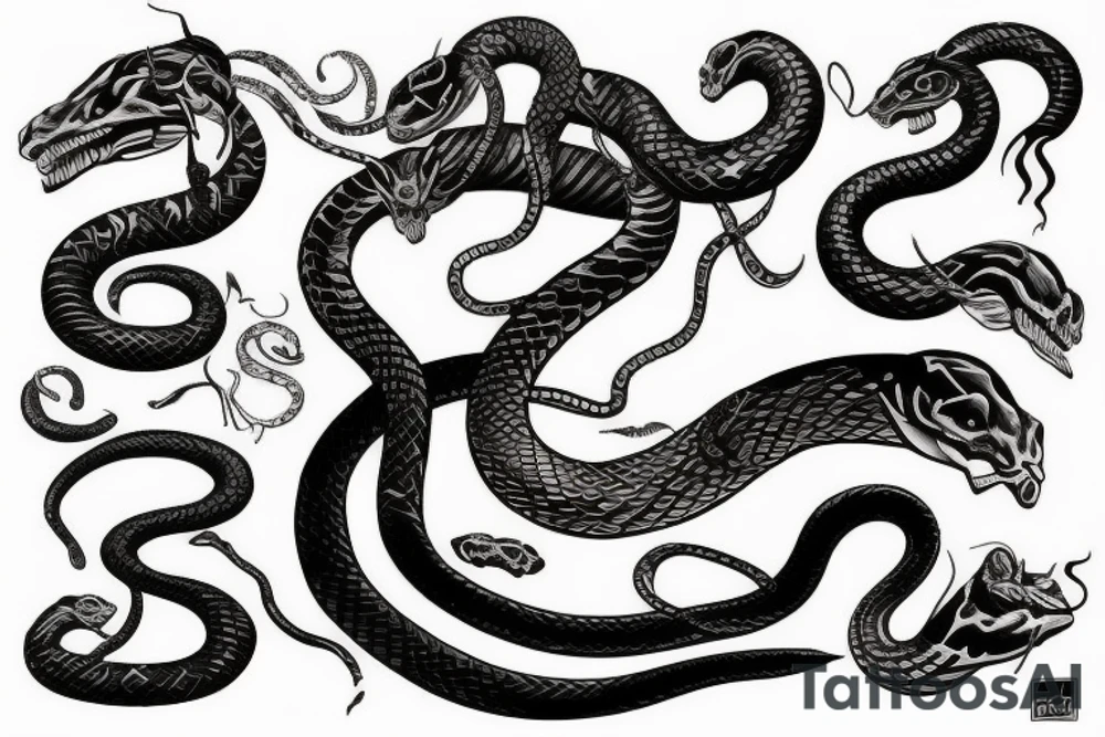 World serpent tattoo idea
