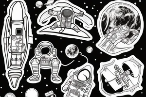 Astronaut tattoo idea