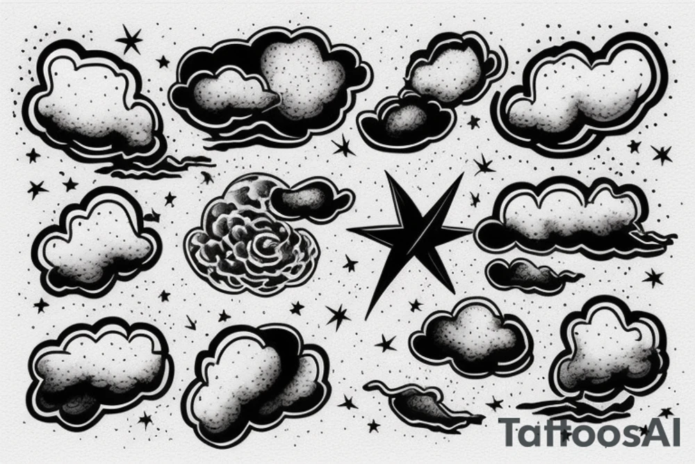 Clouds tattoo idea