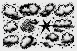 Clouds tattoo idea