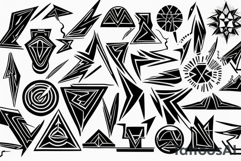 Lightning tattoo idea