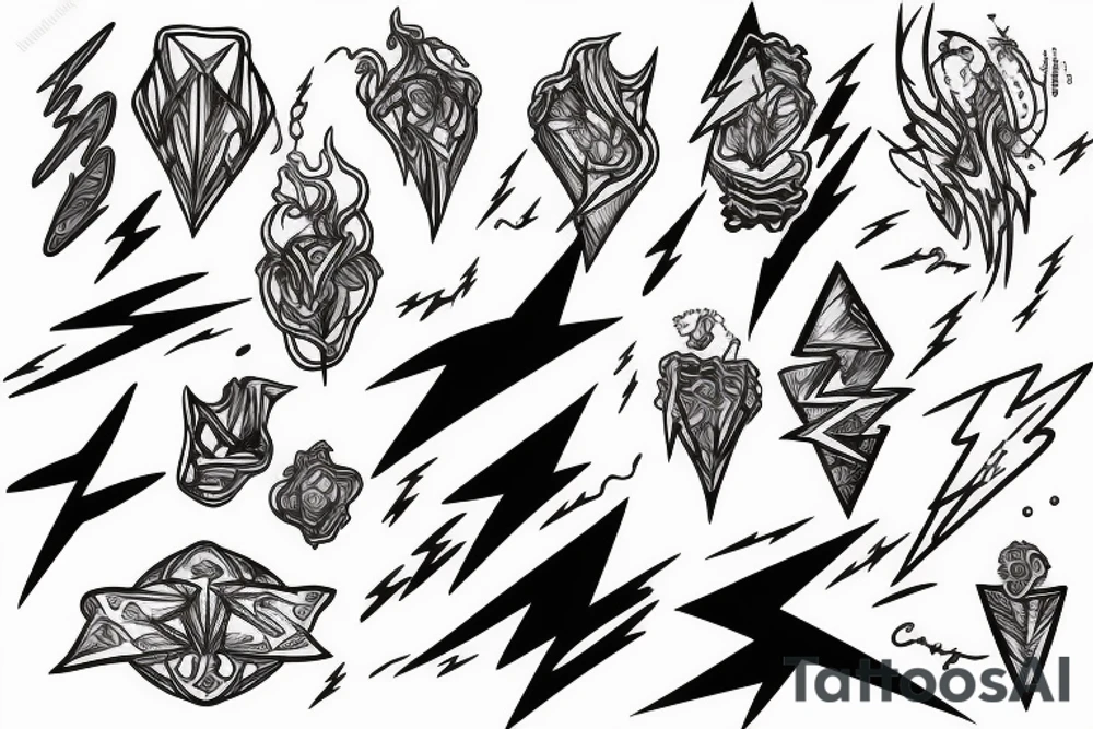 Lightning tattoo idea