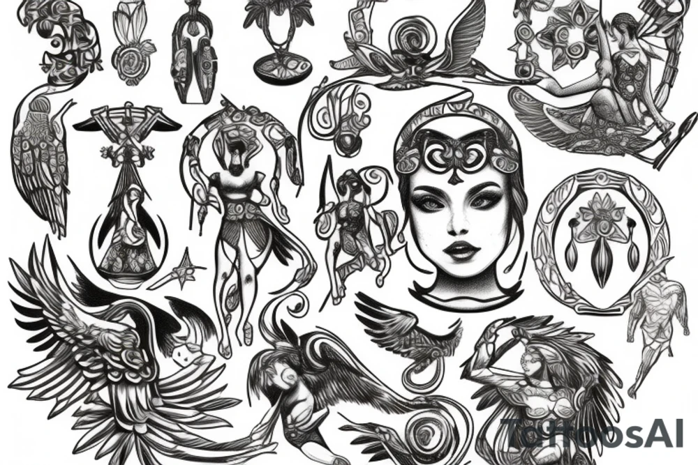 Athena tattoo idea