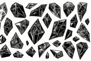 Shattering crystals, entropy, chaos tattoo idea