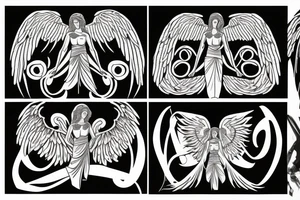 biblical angel tattoo idea