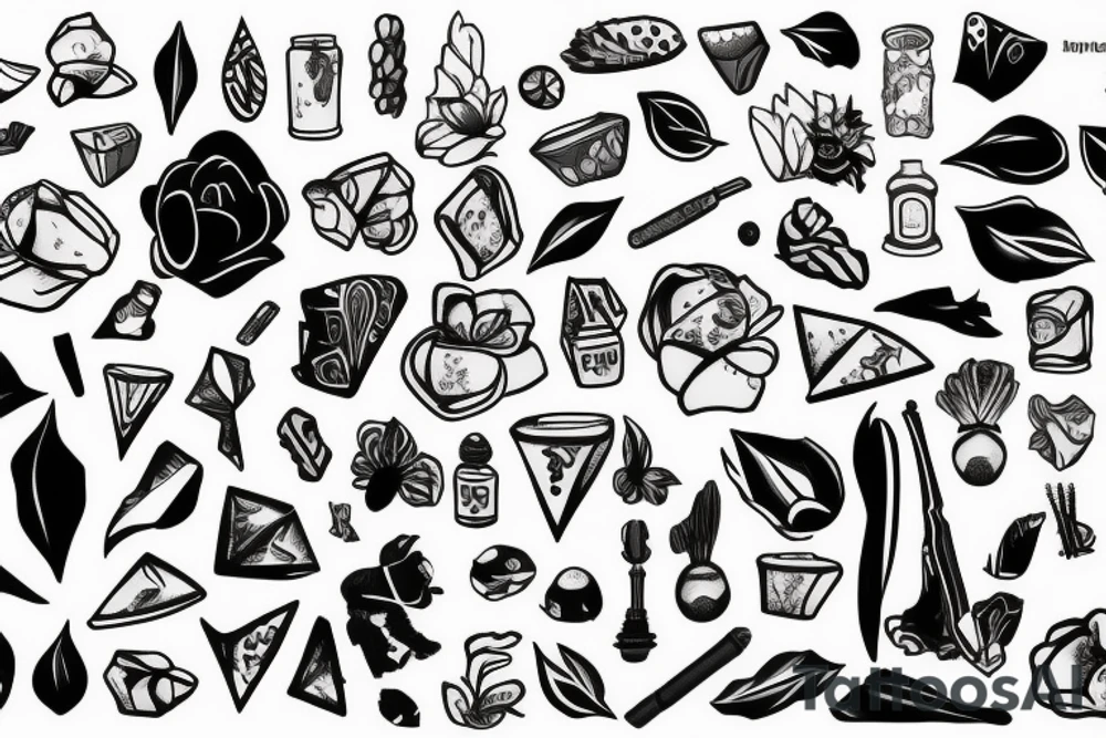 ice growing tattoo idea