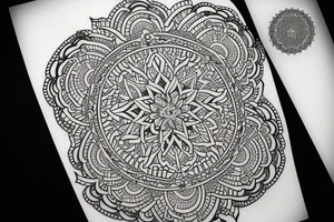 Mandala shapes tattoo idea
