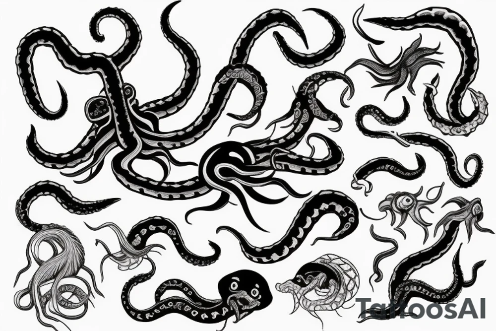 kraken tattoo idea