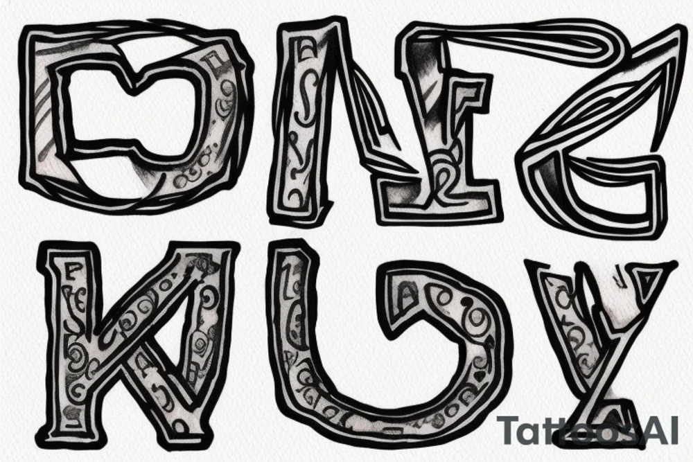 greek letter omega tattoo idea