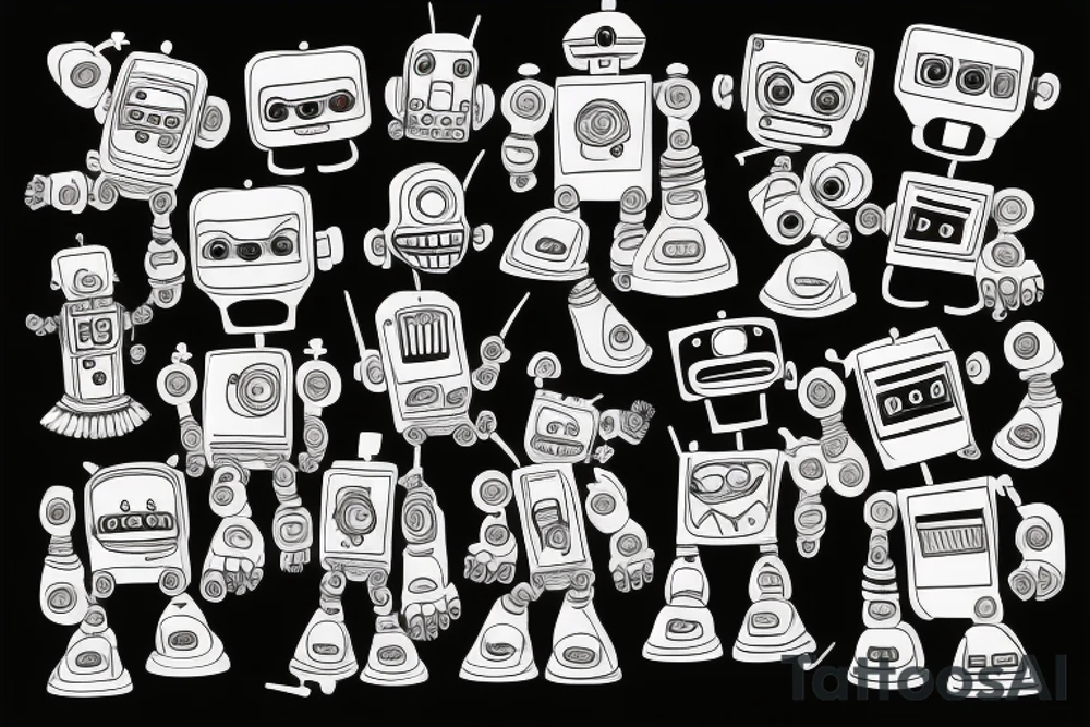 robot tattoo idea