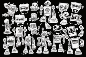 robot tattoo idea