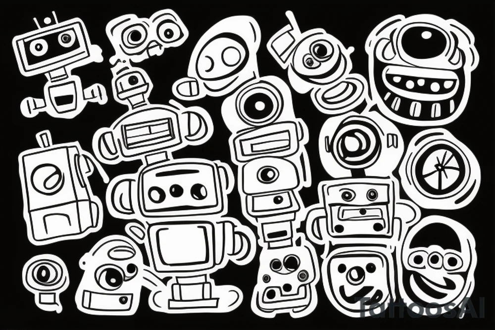 robot tattoo idea