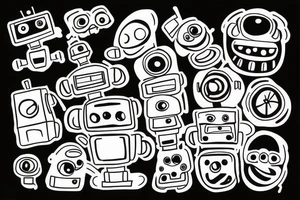 robot tattoo idea