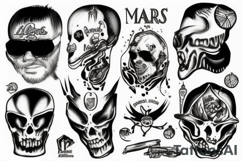 Mars snikers Karl marks tattoo idea