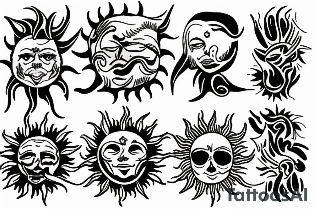 sun power tattoo idea