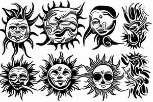 sun power tattoo idea