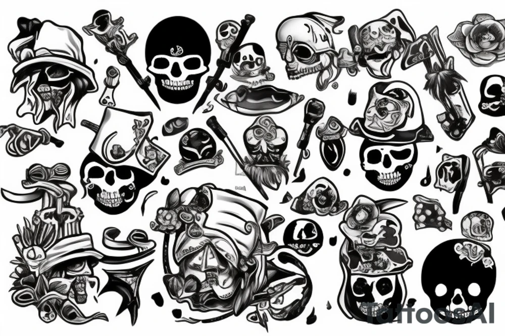 jolly roger tattoo idea