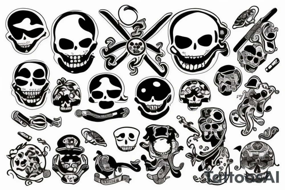 jolly roger tattoo idea