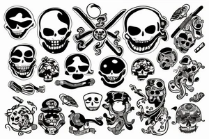 jolly roger tattoo idea
