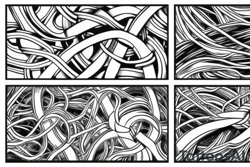 Wiring and vines competing for space tattoo idea