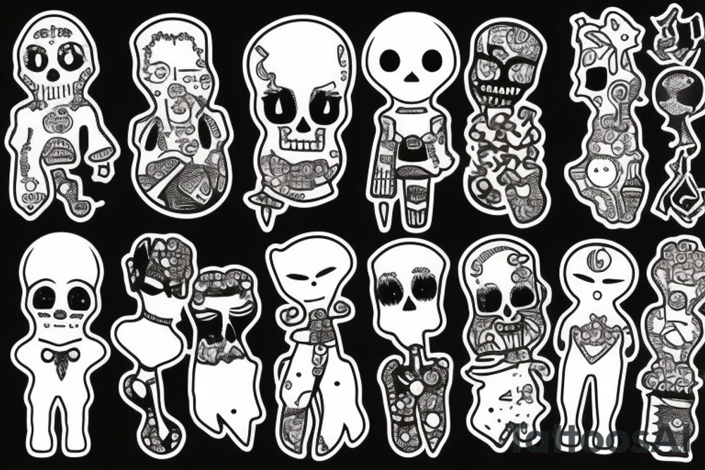 voodoo doll pins tattoo idea
