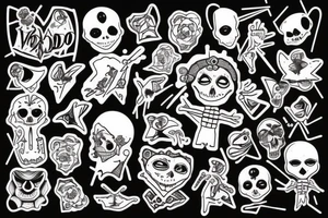 voodoo doll tattoo idea