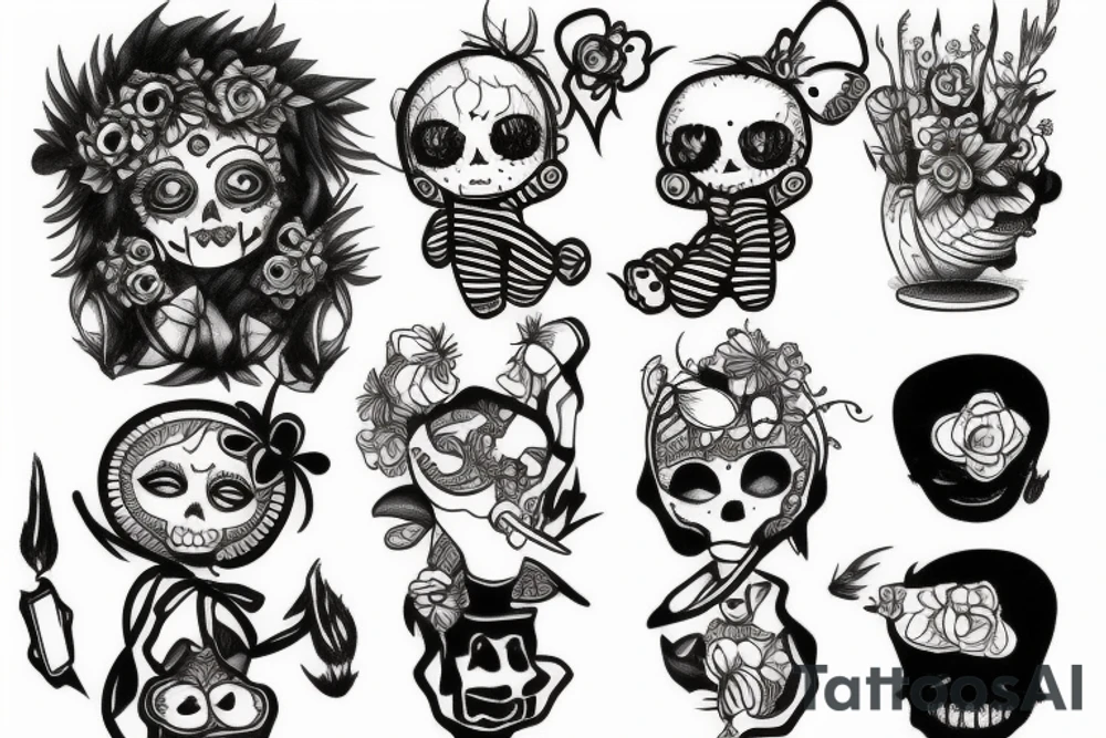 voodoo doll tattoo idea