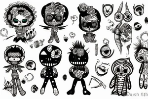 voodoo doll tattoo idea