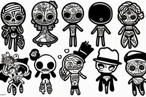 voodoo doll tattoo idea
