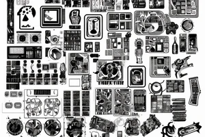 Circuit board traces tattoo idea