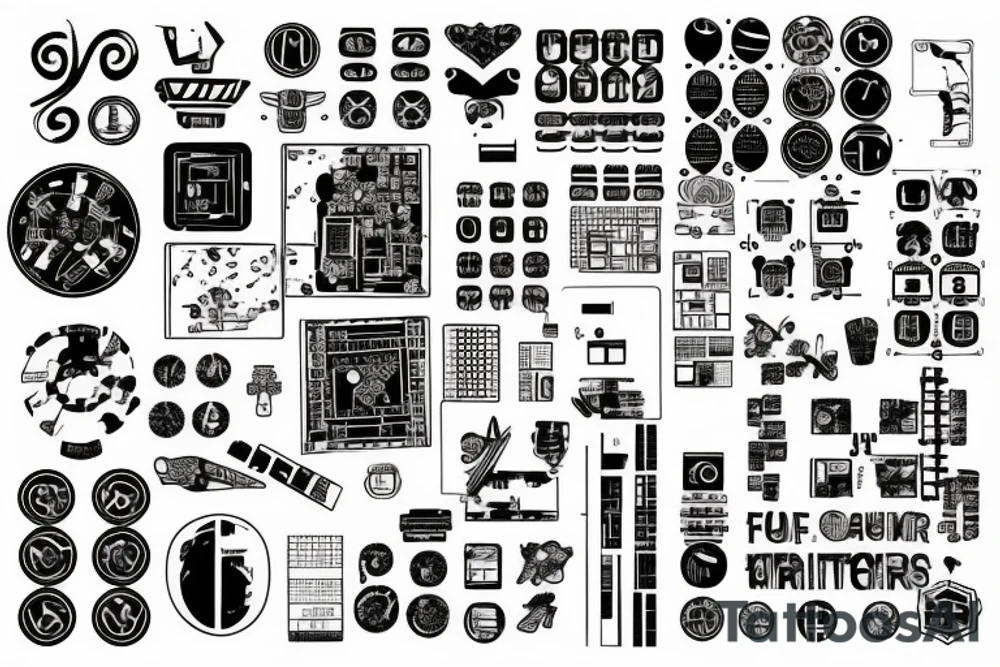 Circuit board traces tattoo idea