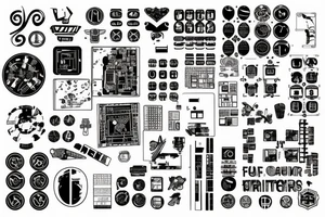 Circuit board traces tattoo idea