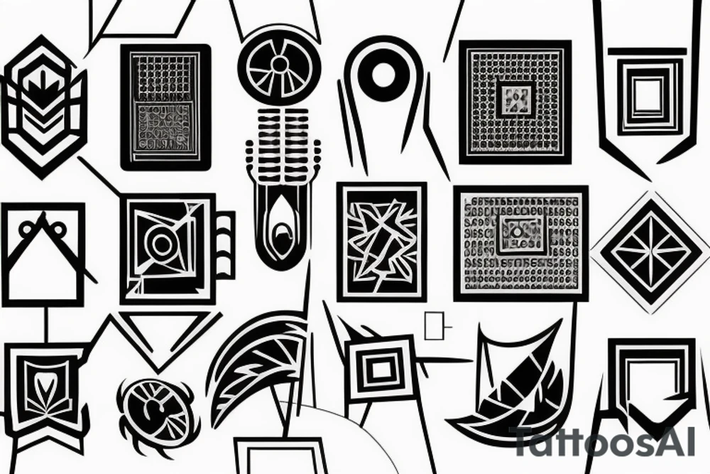 Microchip tattoo idea