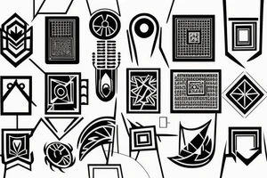 Microchip tattoo idea